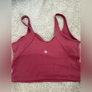lululemon athletica Burgundy Tank Sports Bra